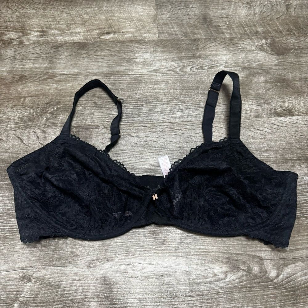 Savage X Fenty Black Lace Bra Size 42DDD